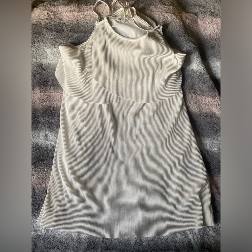 XL Sparkly White Catos Dress